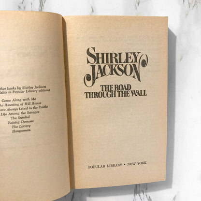 The Road Through The Wall by Shirley Jackson [1976 PAPERBACK] - Bookshop Apocalypse