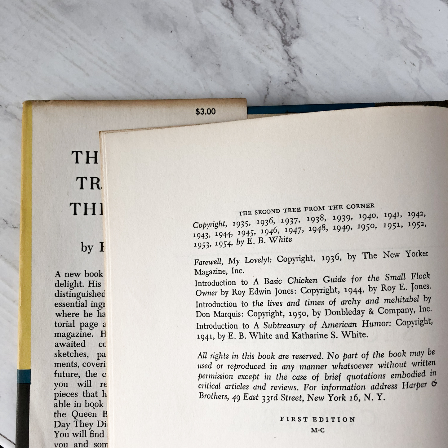 The Second Tree From the Corner by E.B. White [FIRST EDITION / 1954] - Bookshop Apocalypse
