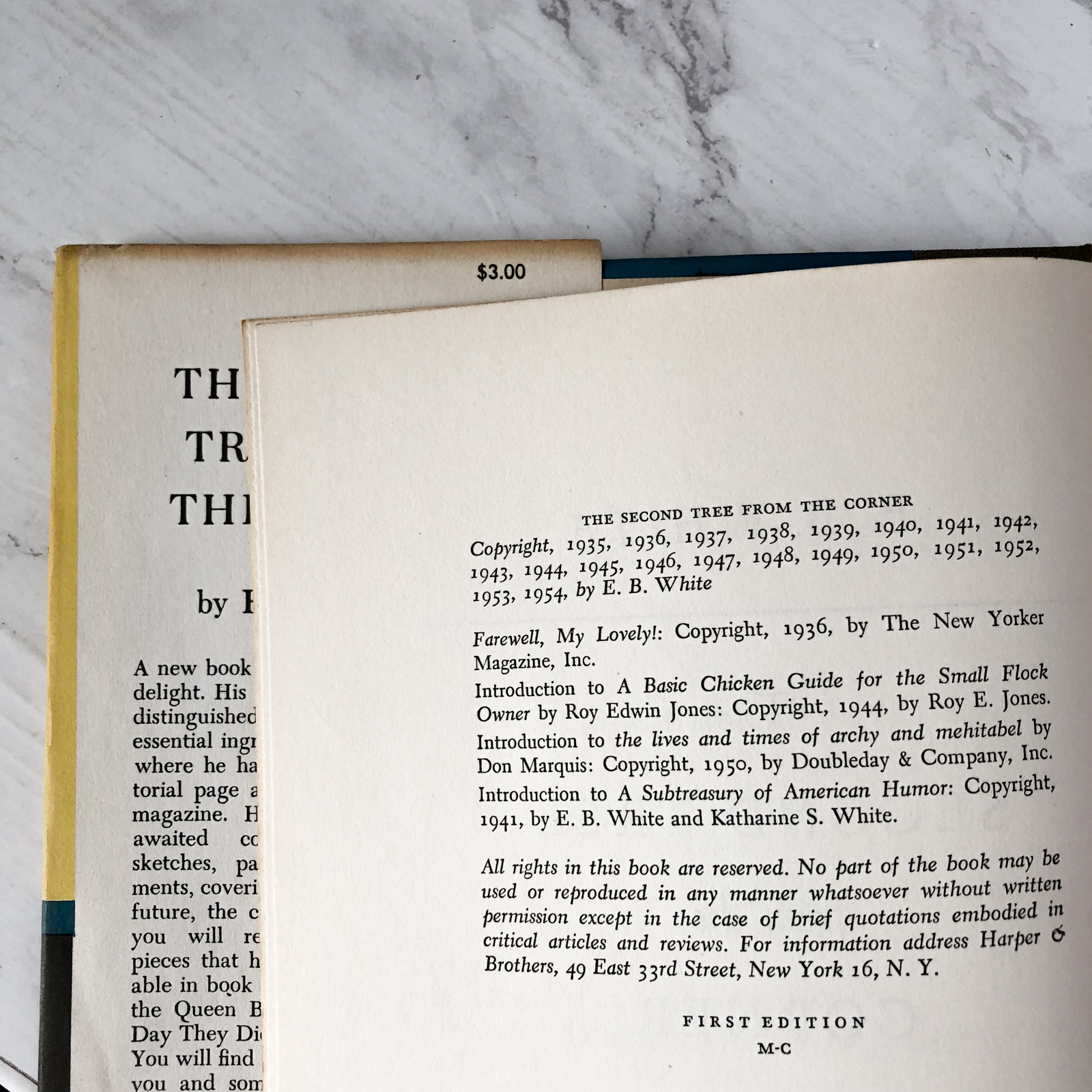 The Second Tree From the Corner by E.B. White [FIRST EDITION / 1954] - Bookshop Apocalypse