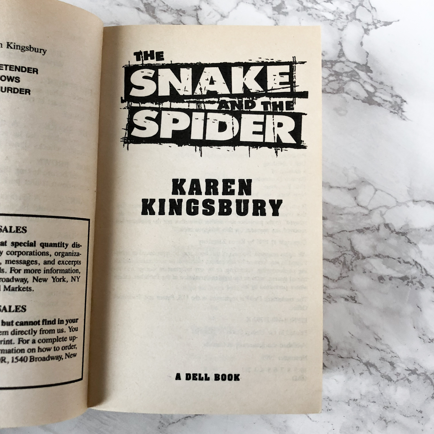 The Snake and the Spider by Karen Kingsbury - Bookshop Apocalypse