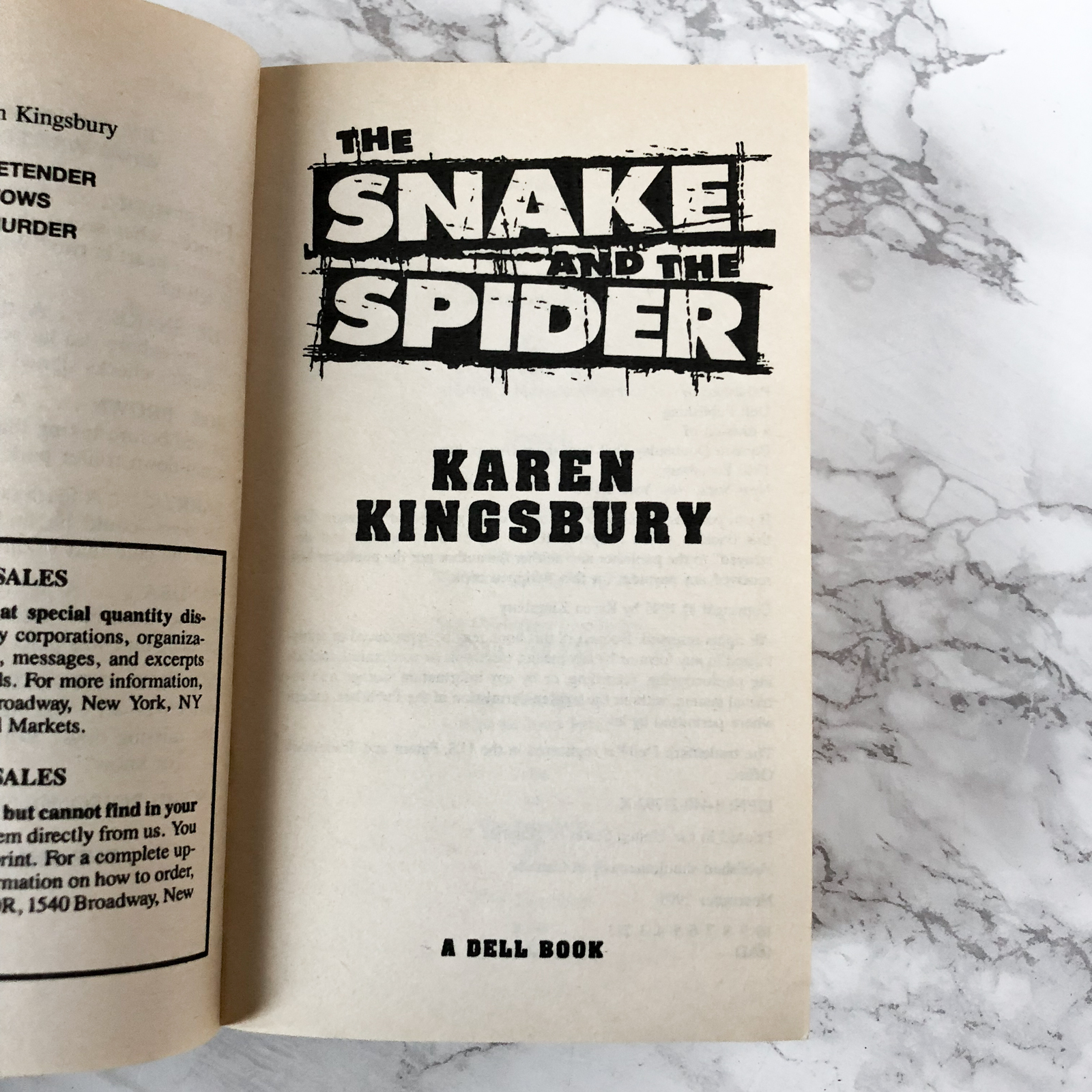 The Snake and the Spider by Karen Kingsbury - Bookshop Apocalypse