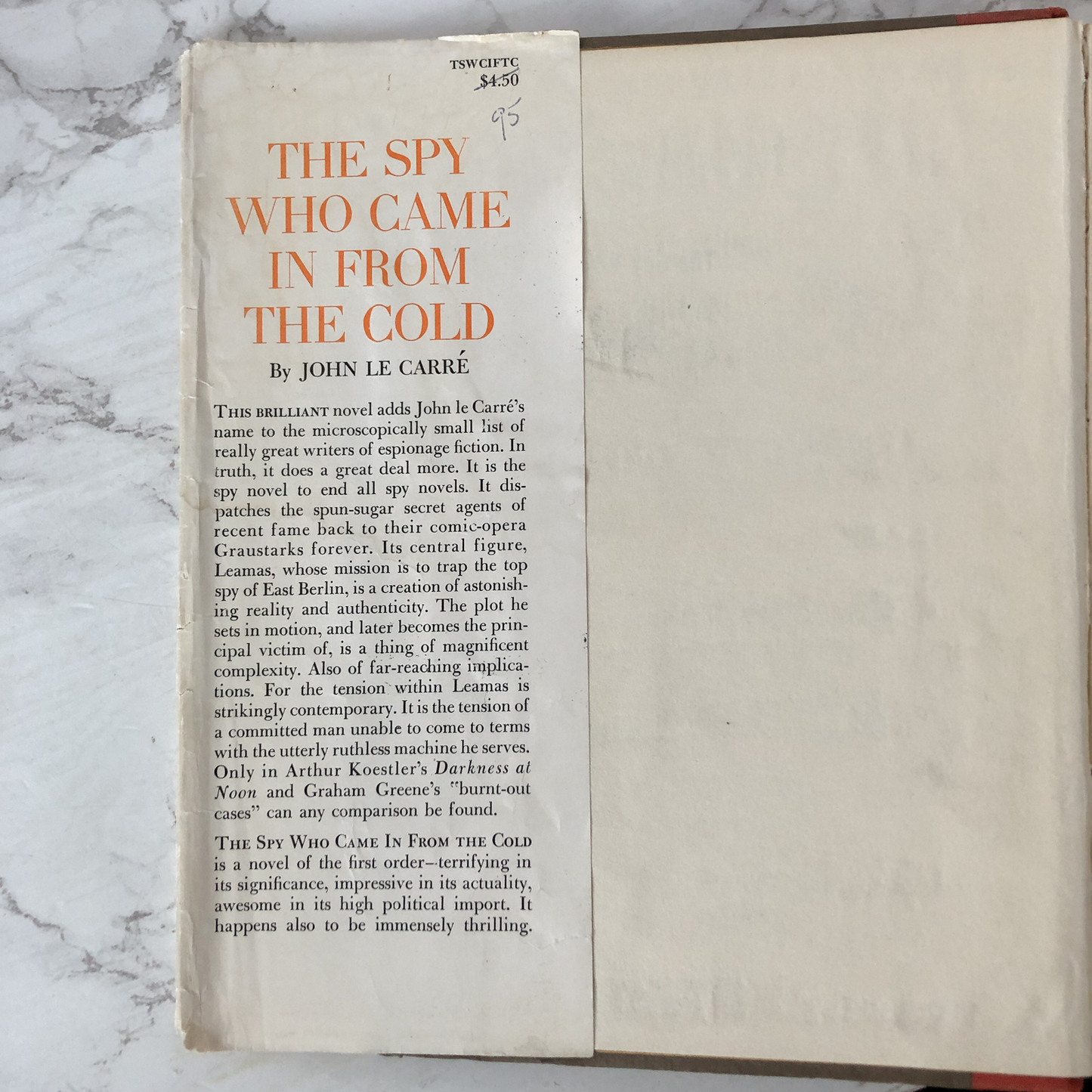 The Spy Who Came in From the Cold by John Le Carre [FIRST EDITION] - Bookshop Apocalypse