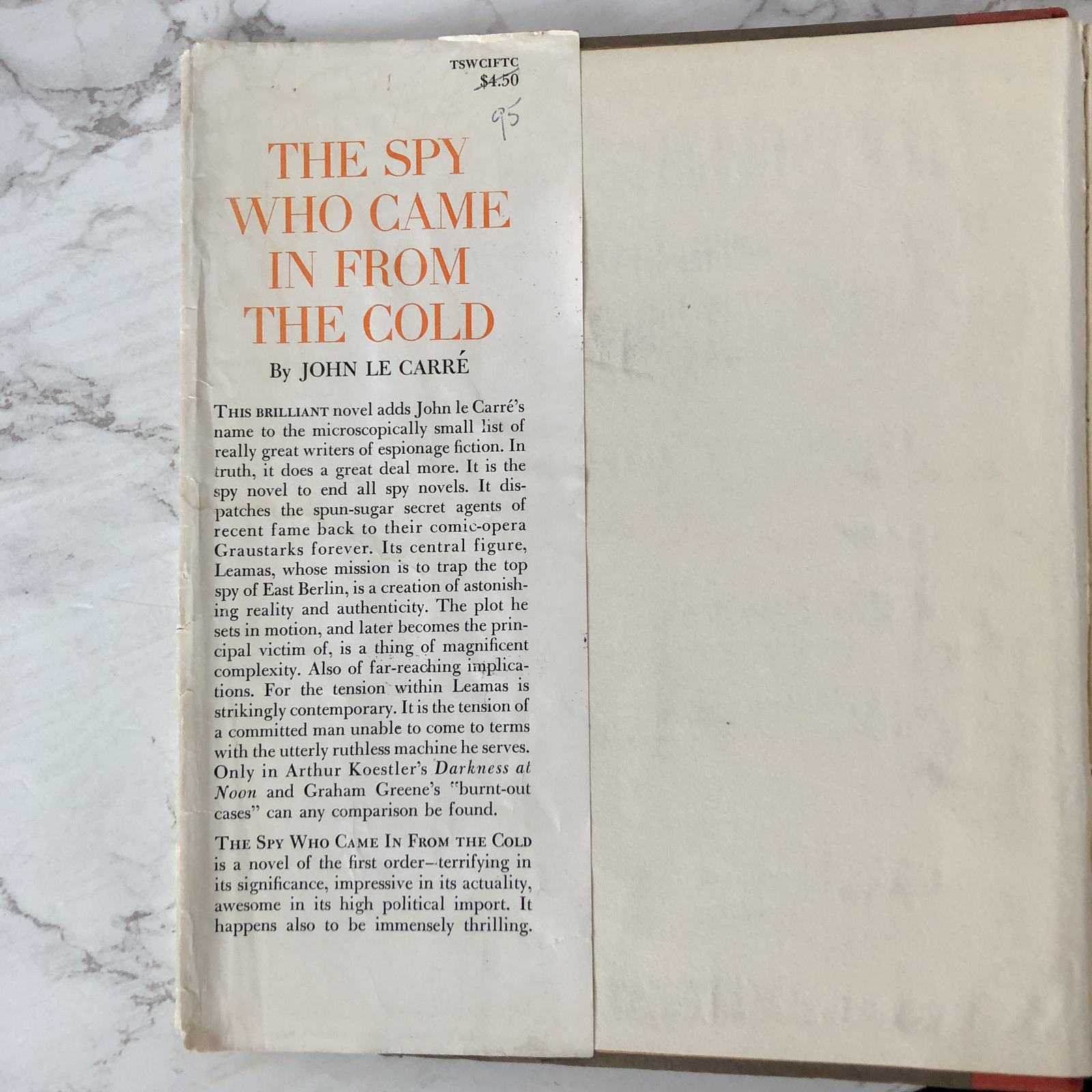 The Spy Who Came in From the Cold by John Le Carre [FIRST EDITION] - Bookshop Apocalypse