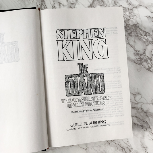 The Stand by Stephen King [UK HARDCOVER REISSUE / 1990] - Bookshop Apocalypse