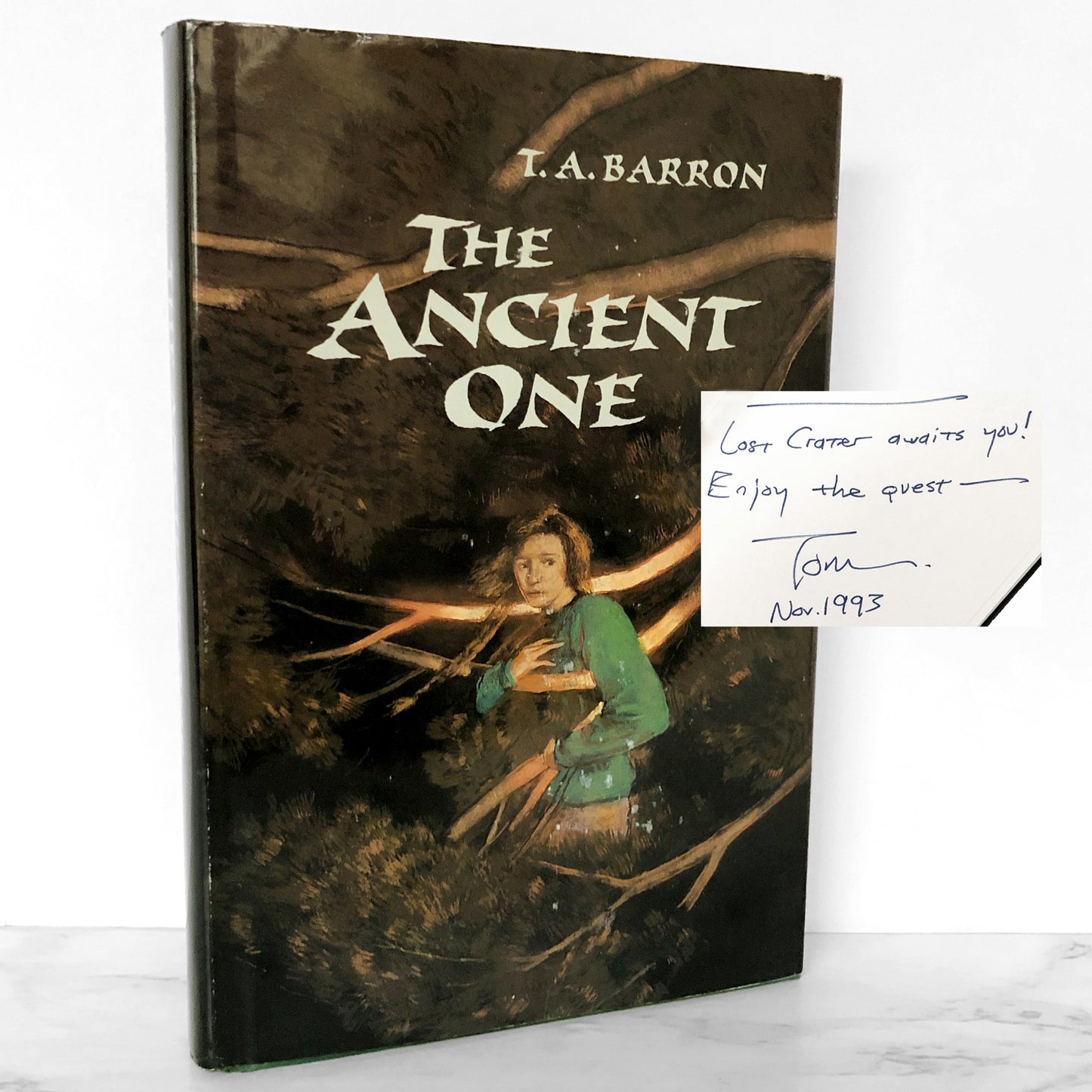 The Ancient One by T.A Barron SIGNED! [FIRST EDITION / FIRST PRINTING] 1992