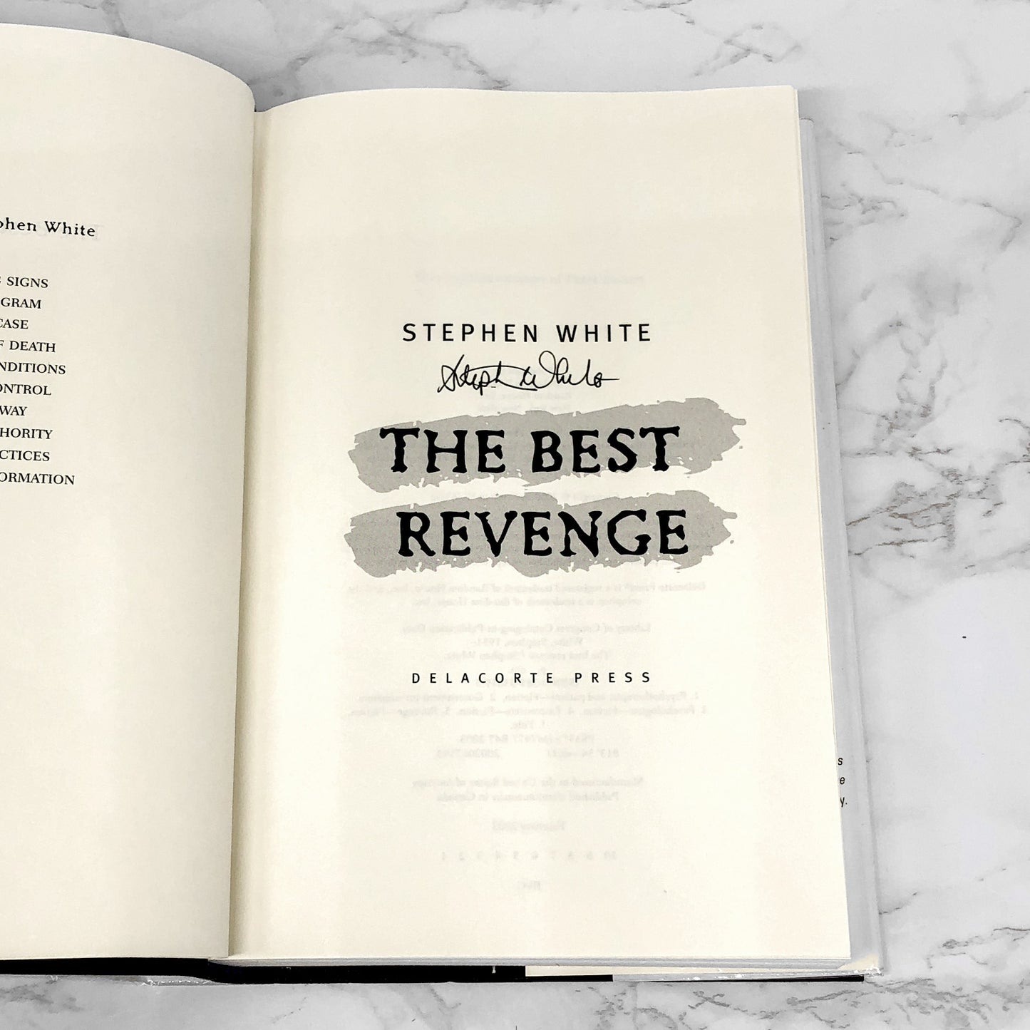 The Best Revenge by Stephen White SIGNED! [FIRST EDITION • FIRST PRINTING] 2003