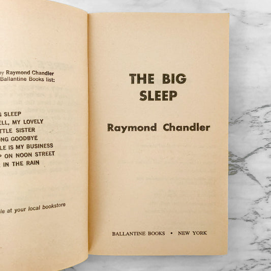 The Big Sleep by Raymond Chandler [1975 PAPERBACK] Ballantine