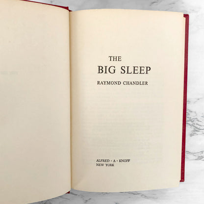 The Big Sleep by Raymond Chandler [BOOK CLUB EDITION / 1966]
