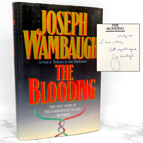 The Blooding by Joseph Wambaugh SIGNED! [FIRST EDITION • FIRST PRINTING] 1989
