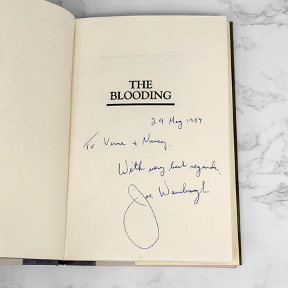 The Blooding by Joseph Wambaugh SIGNED! [FIRST EDITION • FIRST PRINTING] 1989