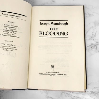 The Blooding by Joseph Wambaugh SIGNED! [FIRST EDITION • FIRST PRINTING] 1989