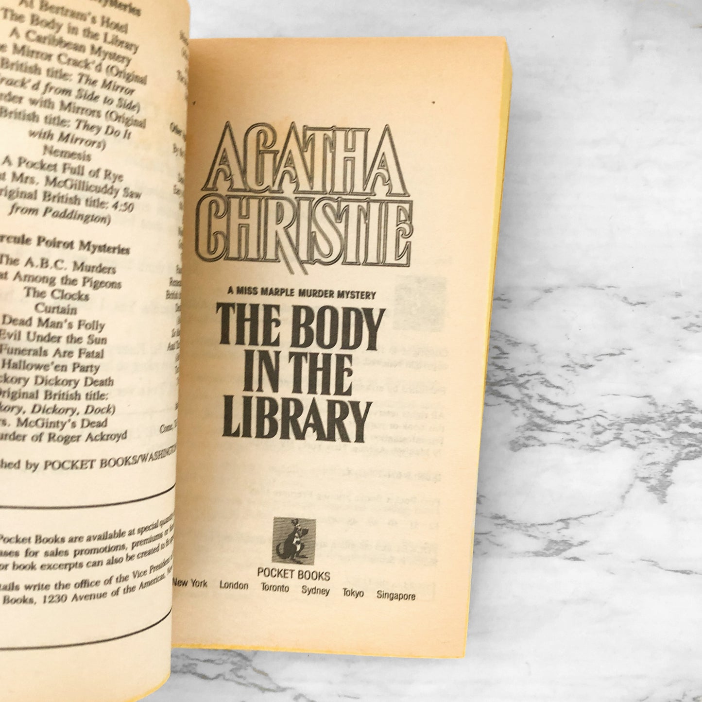 The Body in the Library by Agatha Christie [1986 PAPERBACK]