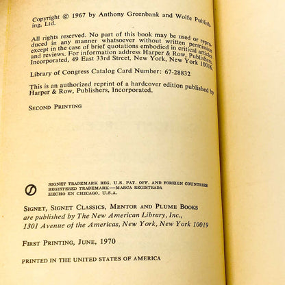 The Book of Survival: Everyman's Guide to Staying Alive by Anthony Greenbank [FIRST PAPERBACK PRINTING] 1970