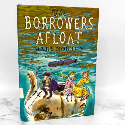 The Borrowers Afloat by Mary Norton [FIRST EDITION] 1959 • Harcourt Brace & World
