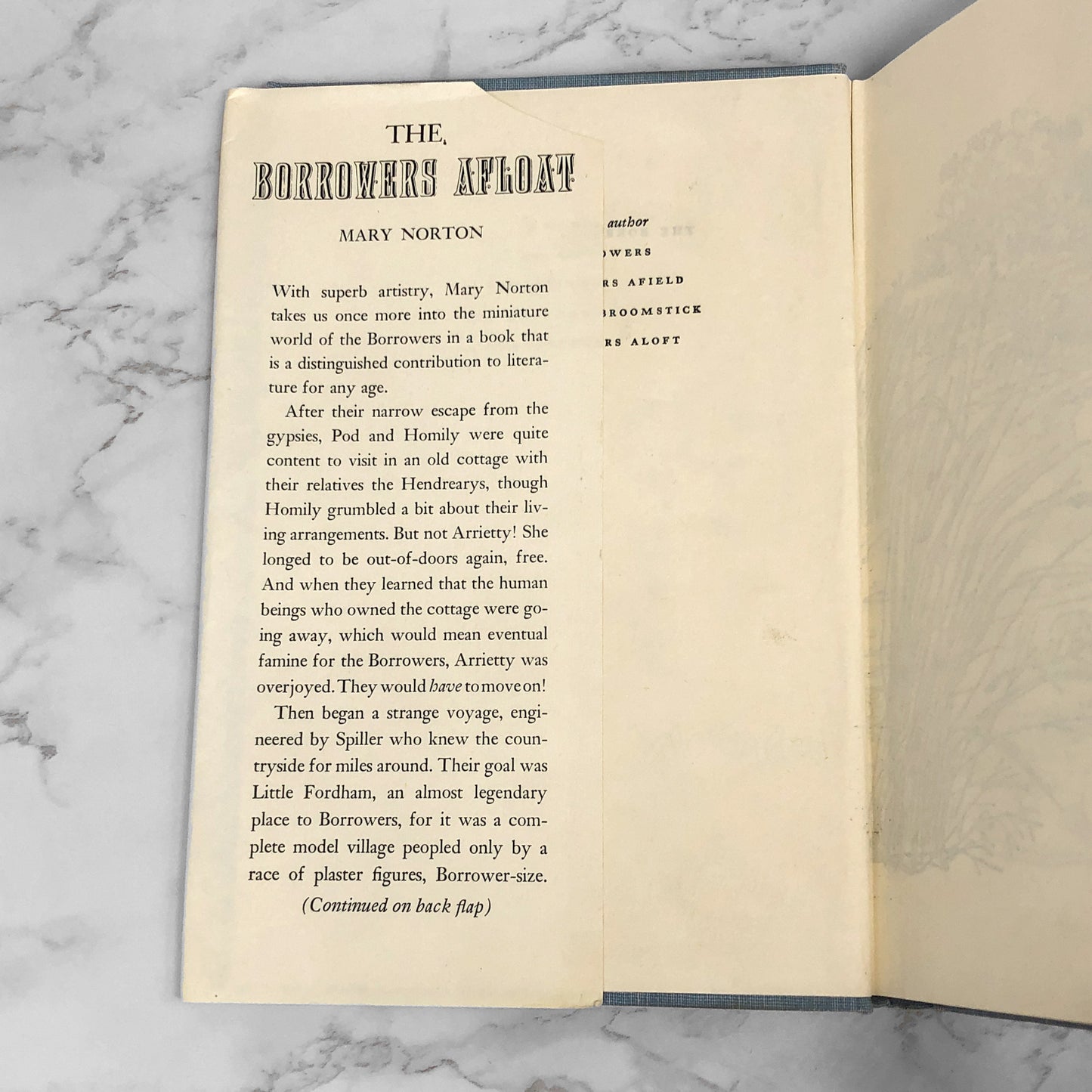 The Borrowers Afloat by Mary Norton [FIRST EDITION] 1959 • Harcourt Brace & World