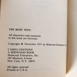 The Boss' Wife by Ben Doughty [1971 SLEAZE PAPERBACK]
