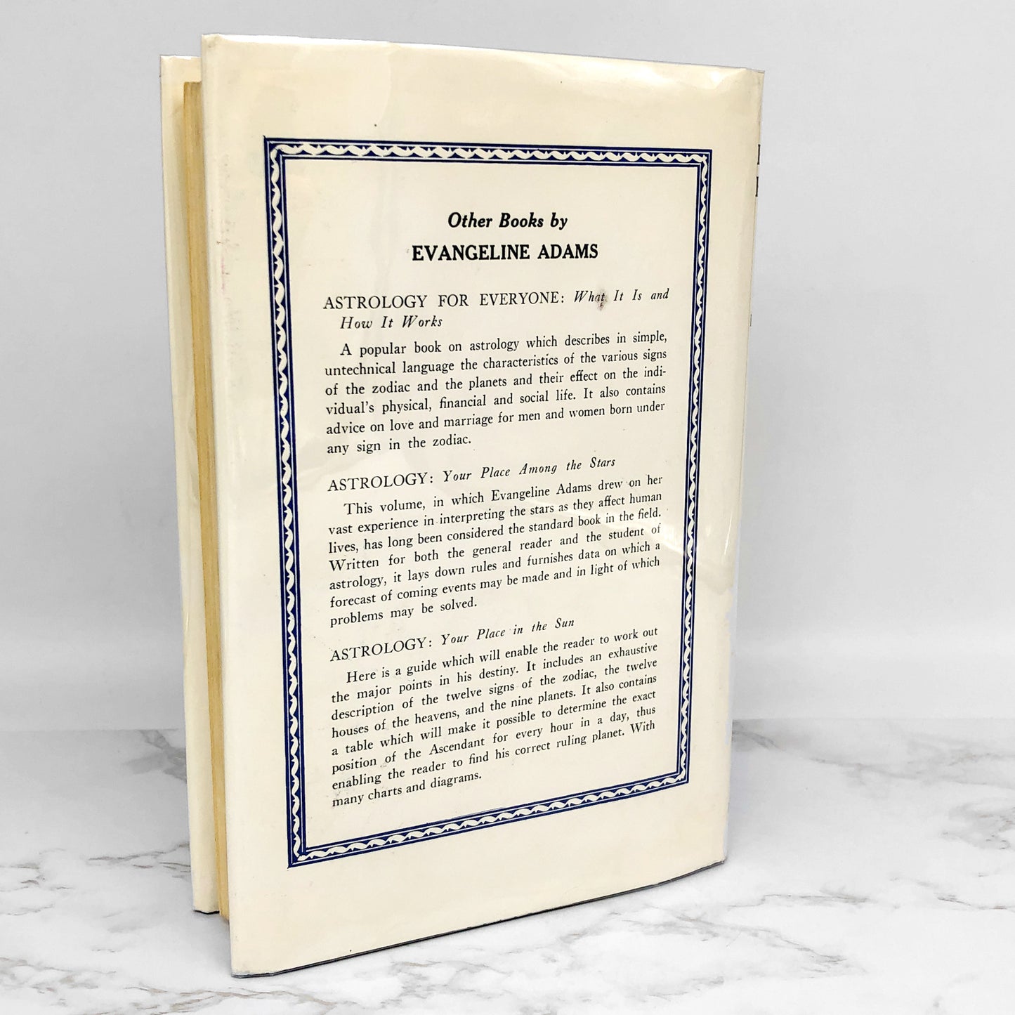 The Bowl of Heaven by Evangeline Adams [RARE SECOND EDITION] 1970 • Dodd Mead