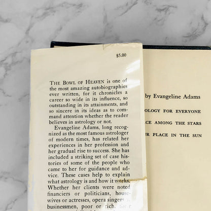 The Bowl of Heaven by Evangeline Adams [RARE SECOND EDITION] 1970 • Dodd Mead