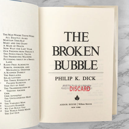 The Broken Bubble by Philip K. Dick [FIRST EDITION / FIRST PRINTING]