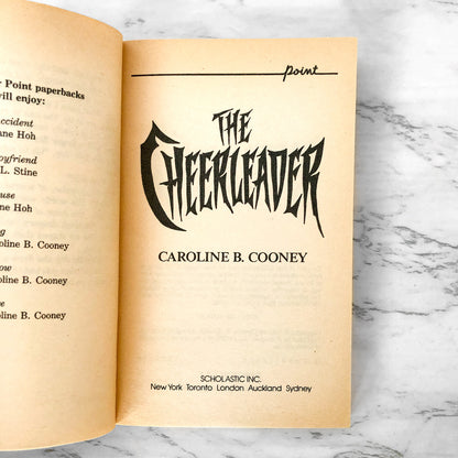 The Cheerleader by Caroline B. Cooney [1991 PAPERBACK] Point Horror #26