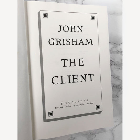 The Client by John Grisham [FIRST EDITION • FIRST PRINTING] 1993 • Doubleday