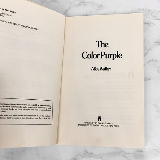 The Color Purple by Alice Walker [FIRST TRADE PAPERBACK EDITION] 1983 • Washington Square Press *Condition