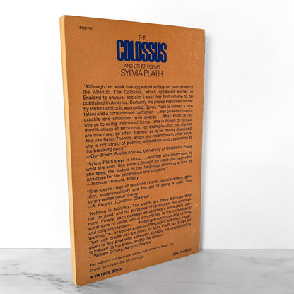 The Colossus & Other Poems by Sylvia Plath [FIRST PAPERBACK PRINTING / 1968]