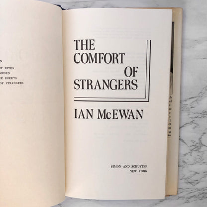 The Comfort of Strangers by Ian McEwan [FIRST EDITION / FIRST PRINTING] 1981