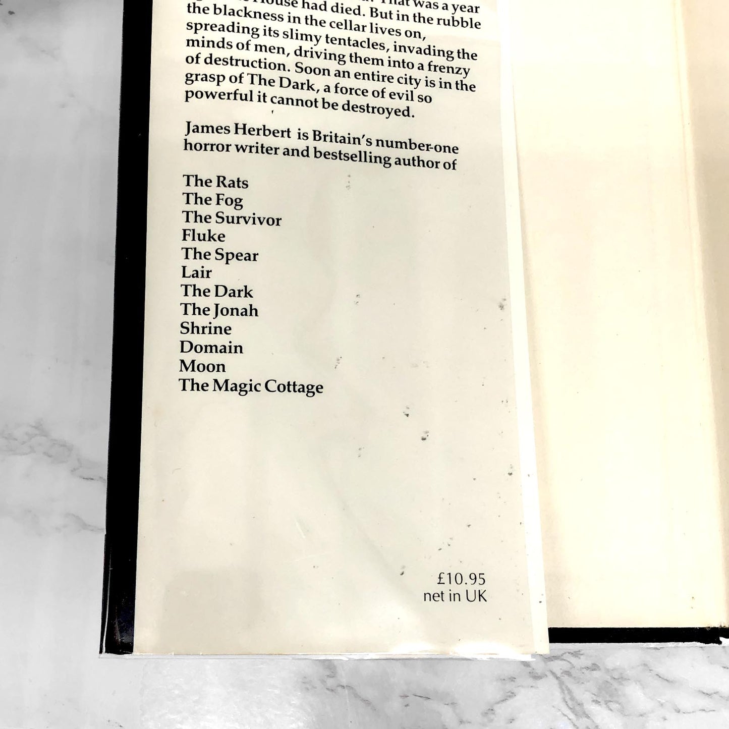 The Dark by James Herbert [U.K. FIRST EDITION] 1980