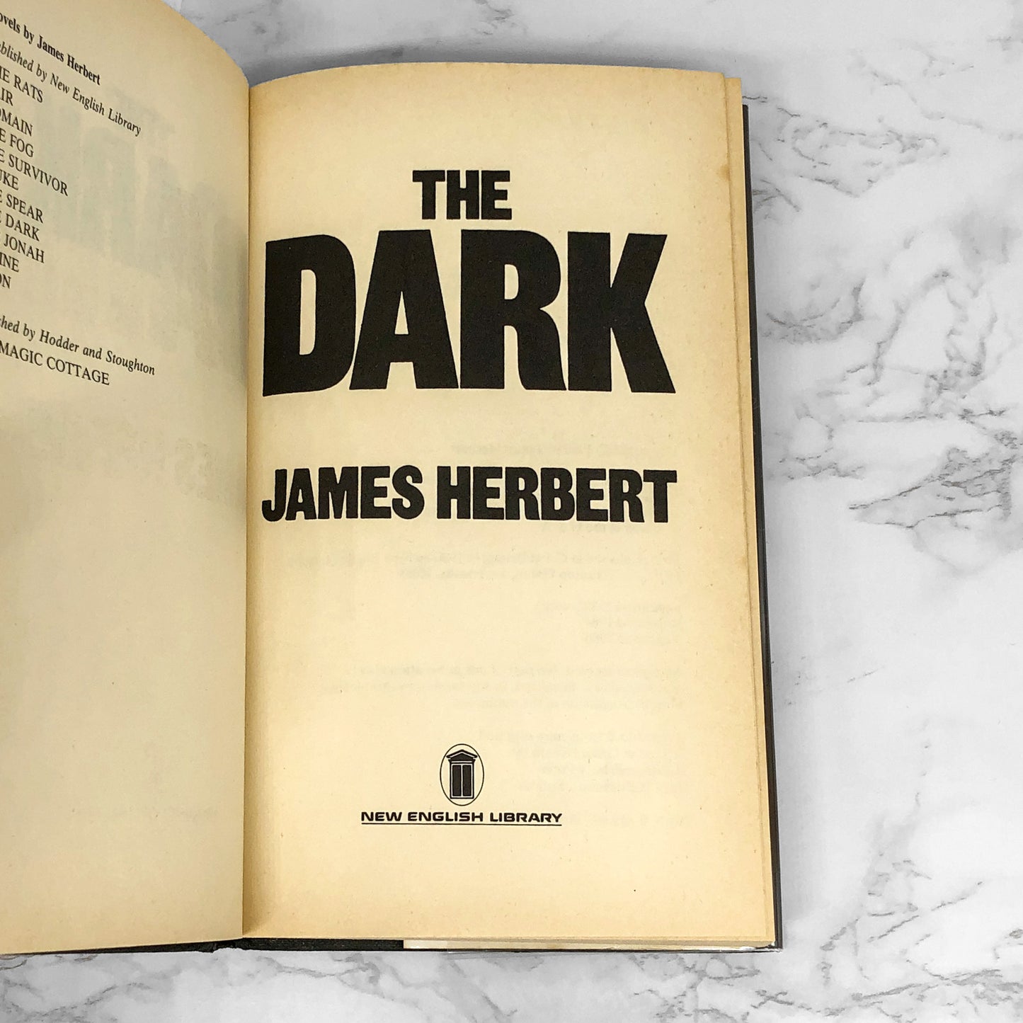 The Dark by James Herbert [U.K. FIRST EDITION] 1980