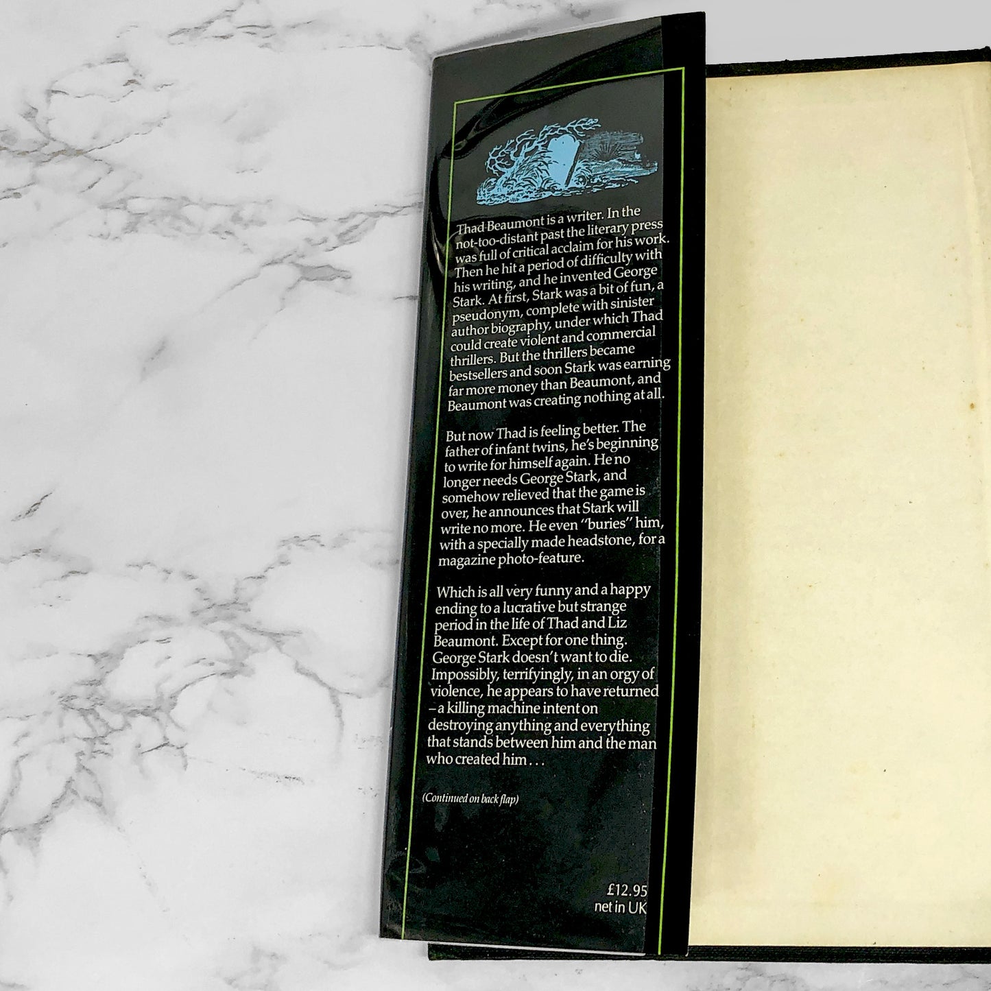 The Dark Half by Stephen King [U.K. FIRST EDITION / FIRST PRINTING] 1989