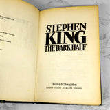 The Dark Half by Stephen King [U.K. FIRST EDITION / FIRST PRINTING] 1989