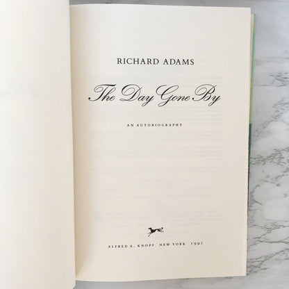 The Day Gone By: An Autobiography by Richard Adams [FIRST EDITION] 1990 • Knopf