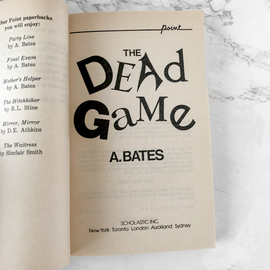 The Dead Game by A. Bates [1993 PAPERBACK] Point Horror #36
