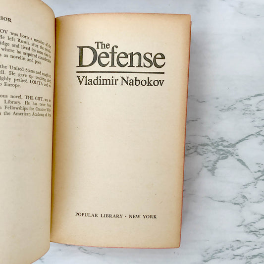The Defense by Vladimir Nabokov [1964 FIRST PAPERBACK PRINTING]