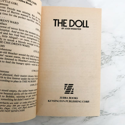 The Doll by Josh Webster [1986 PAPERBACK]