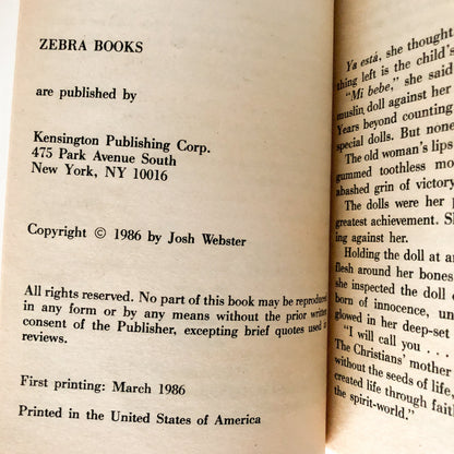 The Doll by Josh Webster [1986 PAPERBACK]