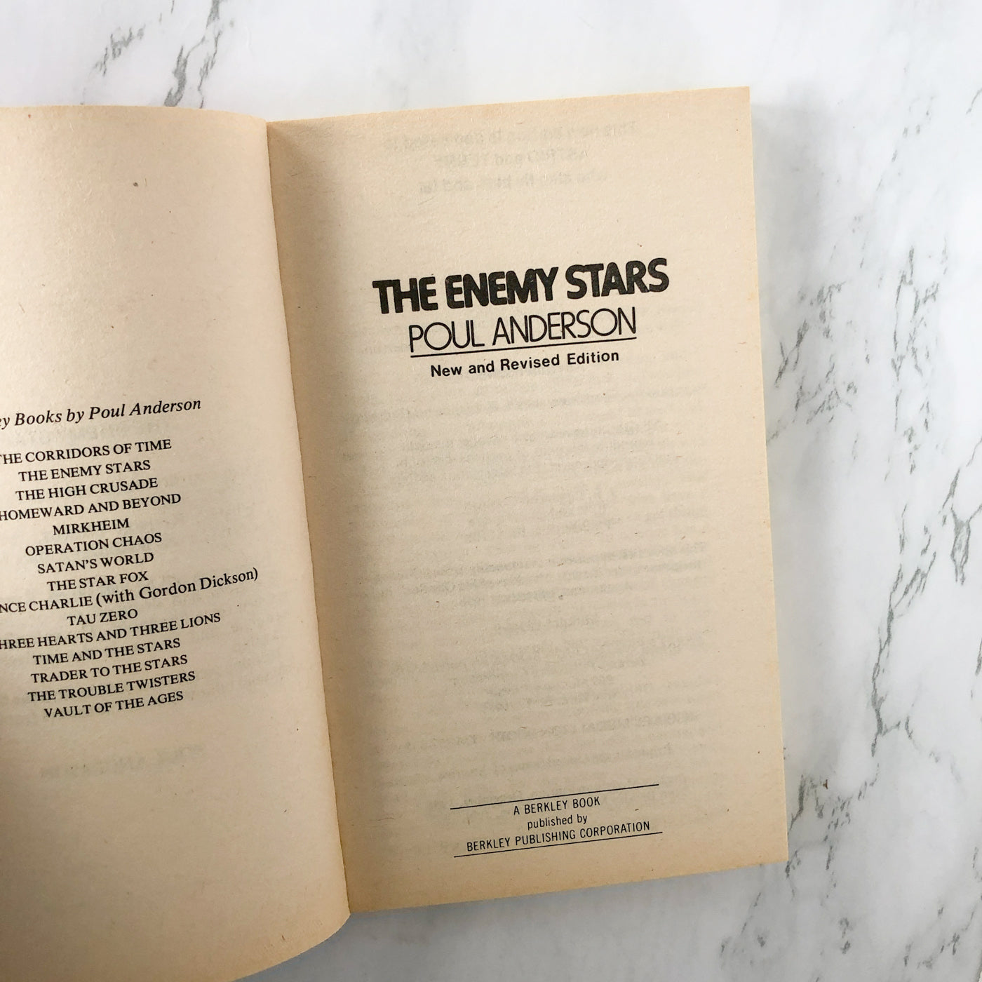 The Enemy Stars by Poul Anderson [REVISED PAPERBACK / 1965]