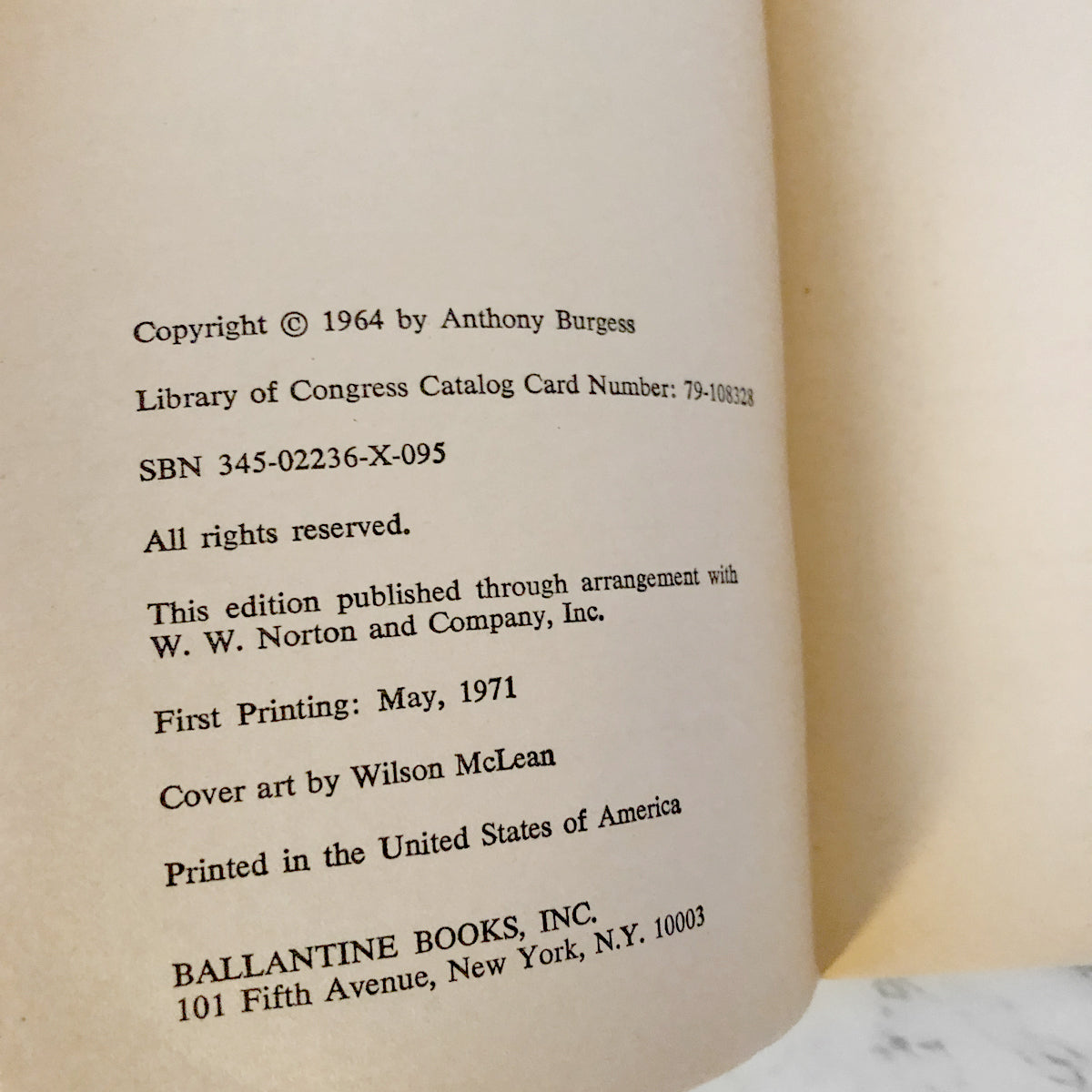 The Eve of Saint Venus by Anthony Burgess [1971 PAPERBACK]