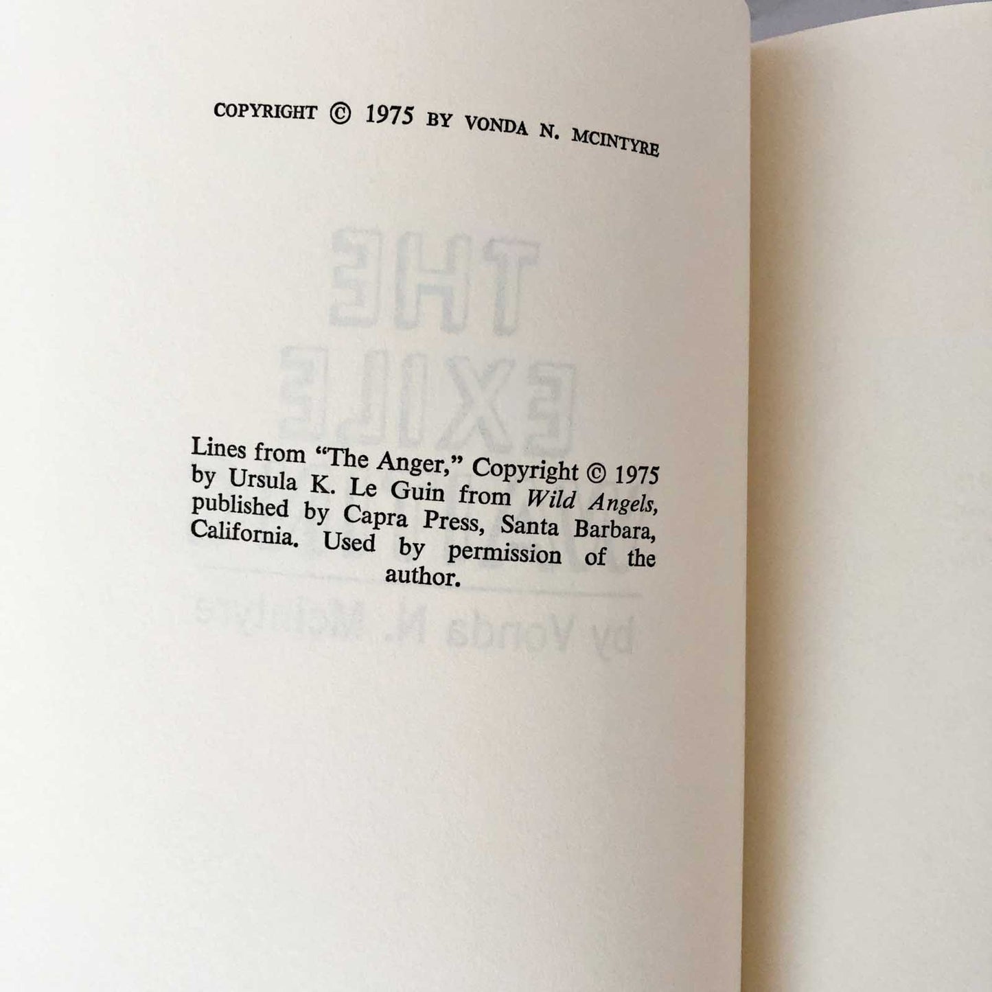 The Exile Waiting by Vonda N. McIntyre [BOOK CLUB EDITION / 1975]