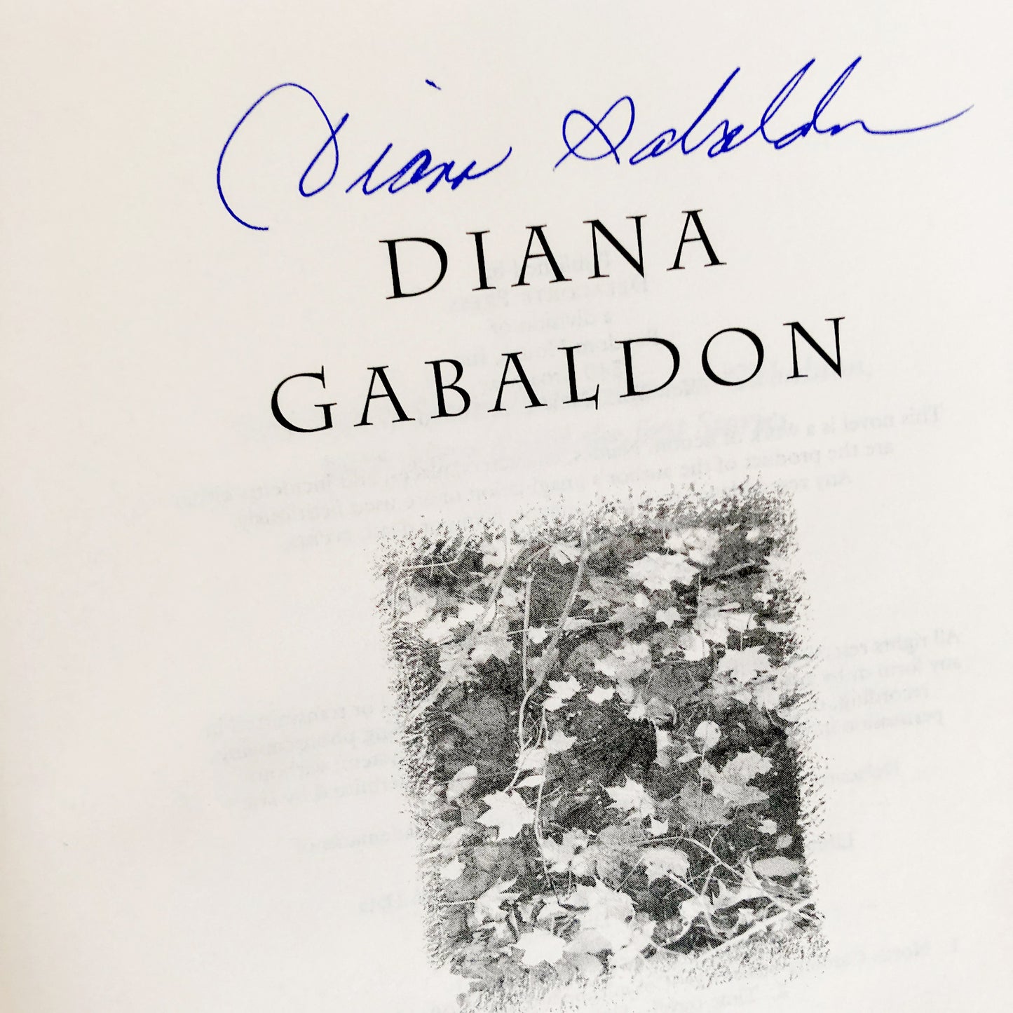 The Fiery Cross by Diana Gabaldon SIGNED! [FIRST EDITION / FIRST PRINTING] Outlander #5