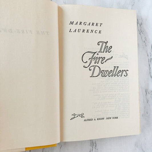 The Fire-Dwellers by Margaret Laurence [1969 HARDCOVER]