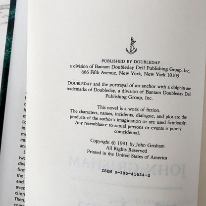 The Firm by John Grisham [FIRST BOOK CLUB EDITION / 1991]