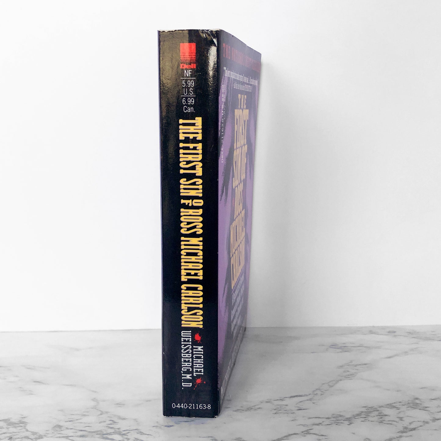 The First Sin of Ross Michael Carlson by Michael Weissberg [FIRST PAPERBACK PRINTING / 1993]