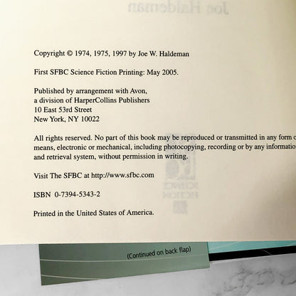 The Forever War by Joe Haldeman [50th ANNIVERSARY ED. HARDCOVER] 2005 • SFBC