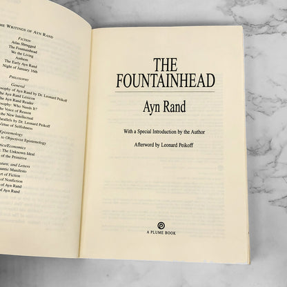 The Fountainhead by Ayn Rand [CENTENNIAL EDITION TRADE PAPERBACK] 2005 • Plume