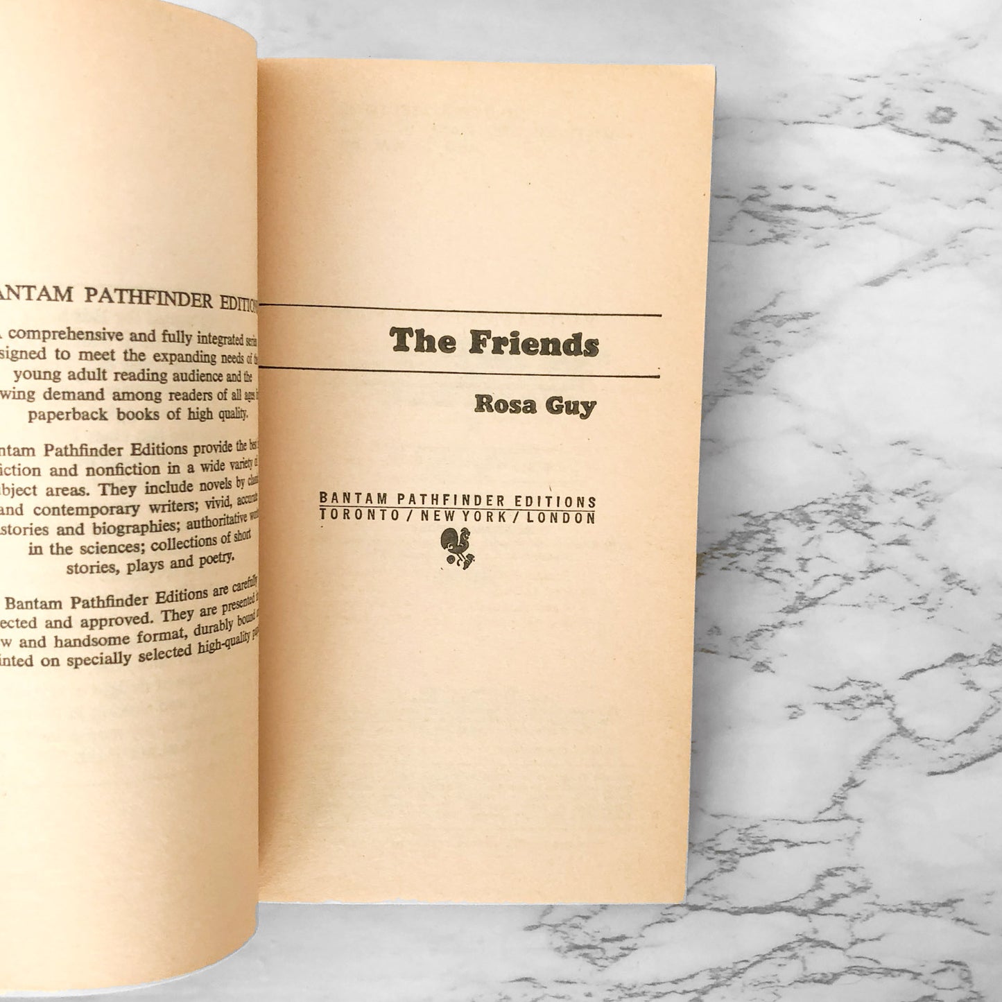 The Friends by Rosa Guy [FIRST EDITION PAPERBACK] 1974