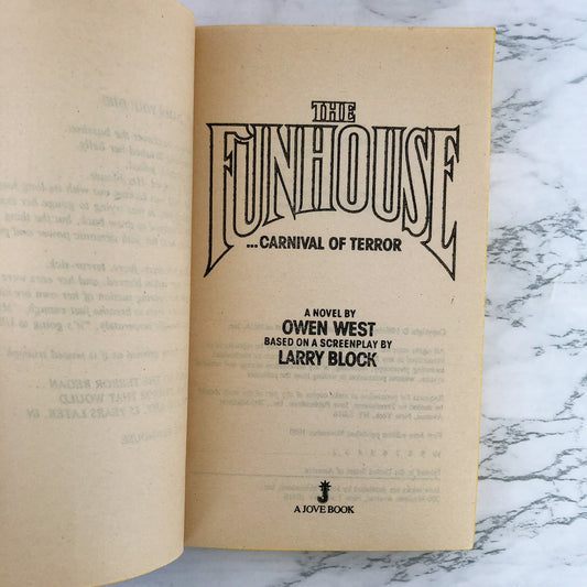 The Funhouse by Owen West aka Dean Koontz [FIRST EDITION / 1980]