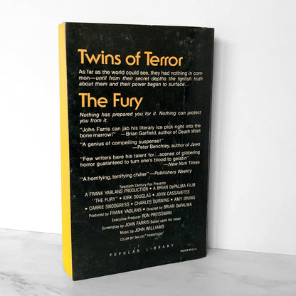 The Fury by John Farris [1978 MOVIE TIE-IN PAPERBACK]