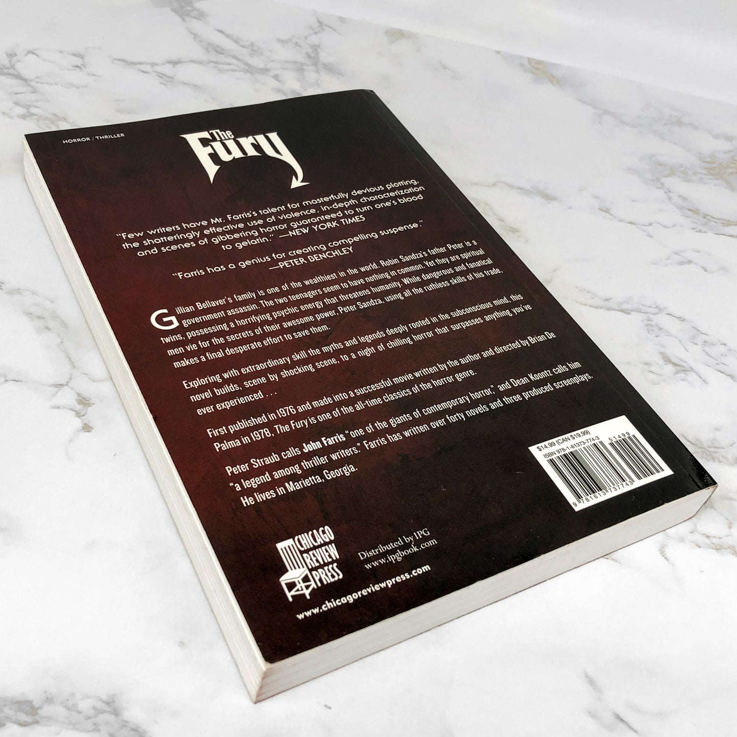 The Fury by John Farris [XL TRADE PAPERBACK] 2017 • Chicago Review Press